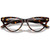 Versace Glasses VE3364U Havana Clear Front Folded