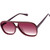 Valley Eyewear Bang Bang Burgundy Gold Metal Trim Rose Gradient Angle
