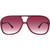 Valley Eyewear Bang Bang Burgundy Gold Metal Trim Rose Gradient Front
