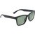 Quiksilver Driftwood Matte Black Green Polarised Angle