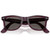 Ray-Ban Original Wayfarer RB2140 Violet Transparent Pink Dark Grey Front Folded