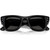 Ray-Ban Wayfarer Puffer RB4940B Black Strass Dark Grey Front Folded