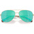 Michael Kors Perledo MK1172 Light Gold Blue Mirror Polarised Front Folded