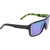 Dragon Eyewear Remix Black Icon Green Angle