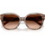 Coach HC8438U Striated Redwood Mape Brown Gradient Front Folded