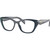 Prada Glasses PR19WV Opal Blue Clear Angle