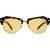 Karen Walker Number Wonder Cracked Tort Steel Tint Front