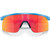 Oakley Youth Resistor Sky Blue Prizm Ruby Front Folded