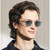 Moscot Lemtosh Crystal DG37 Blue Glass Lifestyle