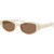 Versace VE4512D White Talc Dark Brown Angle