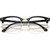 Ray-Ban Glasses Clubmaster RX5154 Black Gold Front Folded