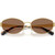 Coach HC7192D Shiny Gold Dark Brown Front Folded