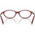 Miu Miu Glasses MU09XV Opal Burgundy Clear Inner Frame