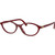 Miu Miu Glasses MU09XVF Opal Burgundy Clear Angle