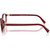Miu Miu Glasses MU09XVF Opal Burgundy Clear Temple