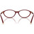 Miu Miu Glasses MU09XVF Opal Burgundy Clear Inner Frame