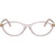 Miu Miu Glasses MU09XVF Transparent Mauve Clear Front