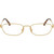 Miu Miu Glasses MU52ZV Gold Clear Front