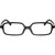 Miu Miu Glasses MU01YV Black Clear Front