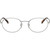 Prada Glasses PRD53VD Silver Clear Front
