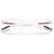 Prada Linea Rossa Glasses PS06RV Matte Crystal Clear Front Folded