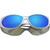 Ritual Vision Demon Speed Matte Chrome Blue Mirror Polarised Front Folded