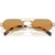 Miu Miu MUB52S Ancient Gold Brown Front Folded