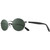 Revo Vintage Oval Chrome Smoky Green Polarised Glass Angle
