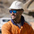 Bolle Safety STKS 410 Gloss Black Cobalt Flash Mirror Polarised Lifestyle