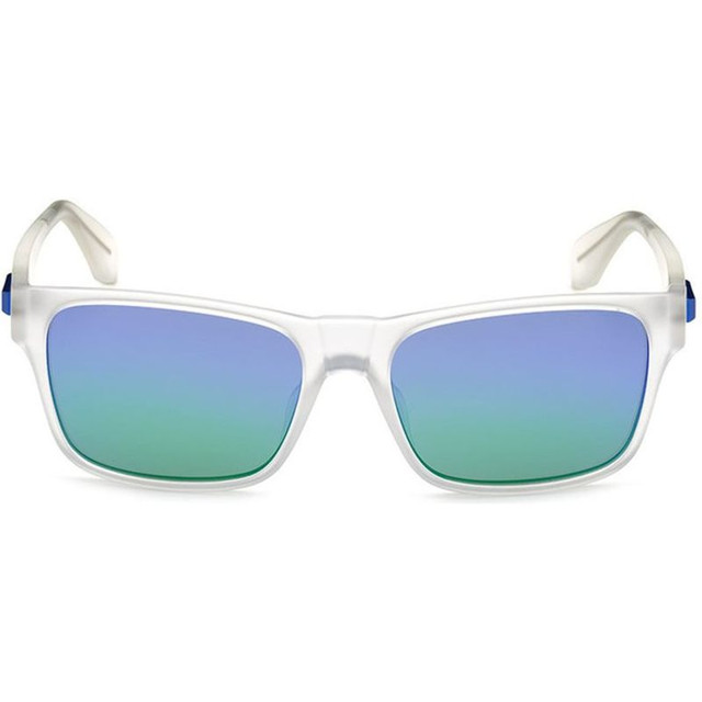 OR0011 - Matte Clear/Blue Green Mirror Lenses