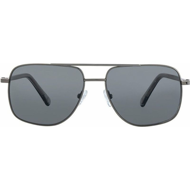 Bask Eyewear Ryse - Gunmetal and Crystal/Grey Polarised Lenses