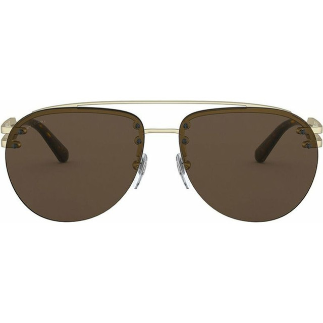 Bvlgari BV5052 - Matte Pale Gold/Dark Brown Lenses