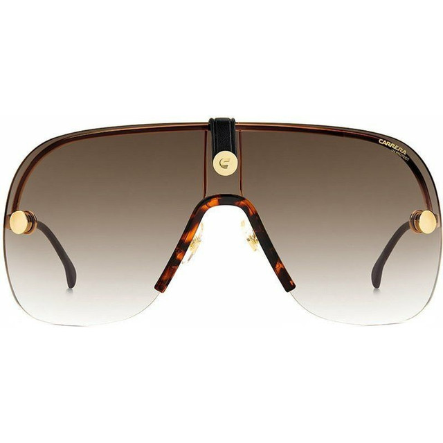 Epica II - Gold and Tort/Brown Gradient with Gold Flash Mirror Lenses