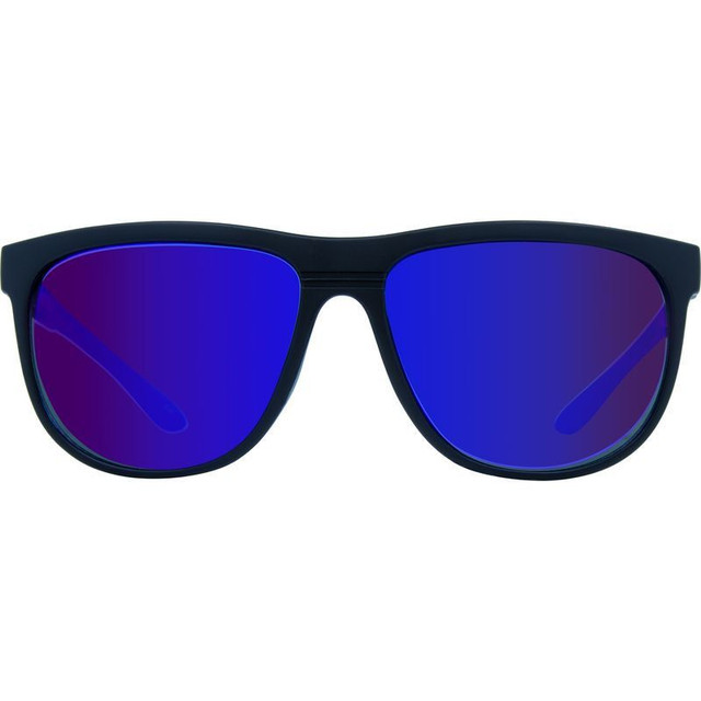 Matrix - Matte Black and Blue/Blue Mirror Lenses