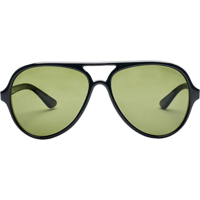 Childe Delete - Gloss Black/Green Polarised Lenses