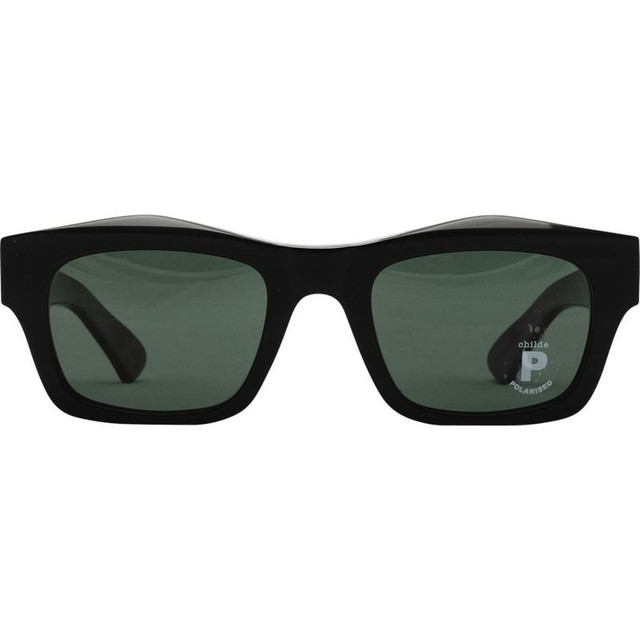 Folsom - Bio-Acetate Black/Green Polarised Lenses