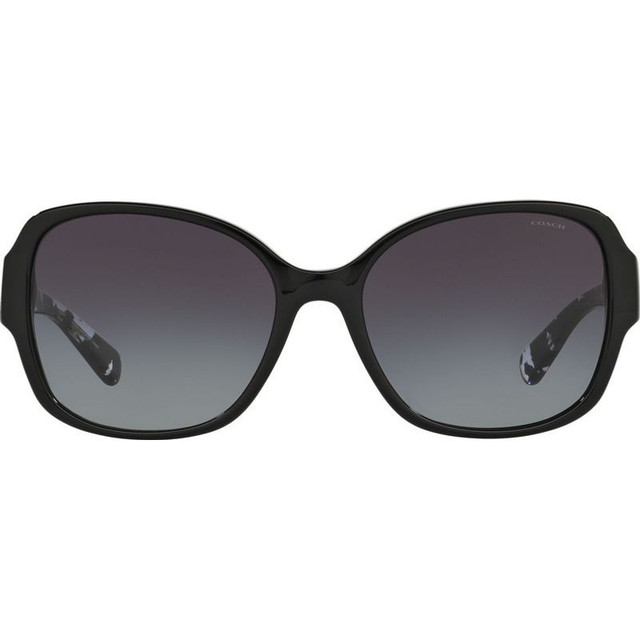 Coach 8166 - Black Crystal Mosaic/Grey Gradient Lenses