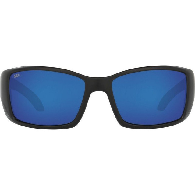 Costa Del Mar Blackfin - Matte Black/Blue Mirror Polarised Glass Lenses