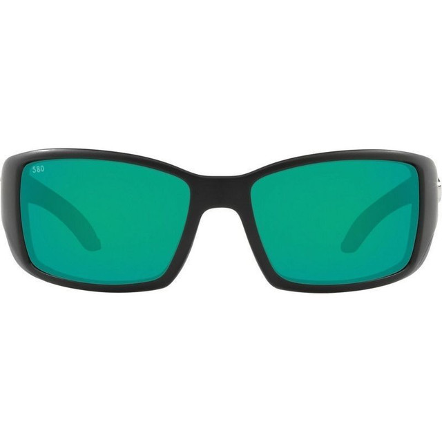 Costa Del Mar Blackfin - Matte Black/Green Mirror Polarised Glass Lenses