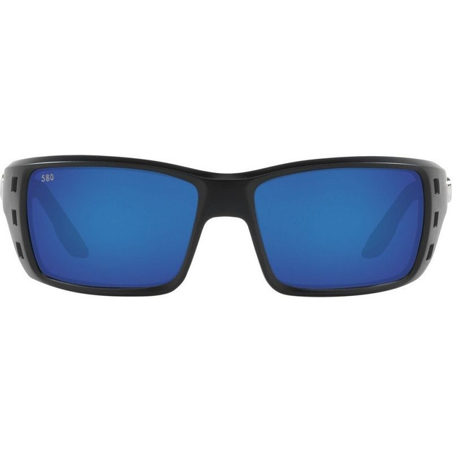 Permit - Matte Black/Blue Mirror Polarised Glass Lenses