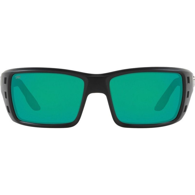 Permit - Matte Black/Green Mirror Polarised Glass Lenses