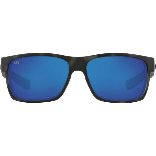 Half Moon - Grey Tiger Shark/Blue Mirror Polarised Glass Lenses