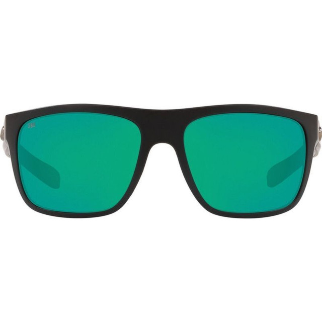 Costa Del Mar Broadbill - Matte Black/Green Mirror Polarised Glass Lenses