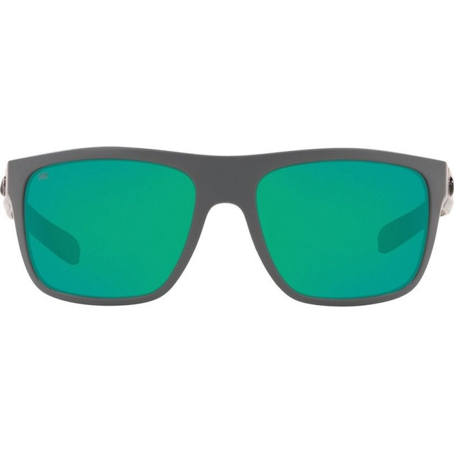 Broadbill - Matte Grey/Green Mirror Glass Polarised Lenses