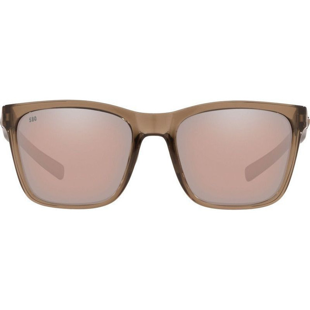 Costa Del Mar Panga - Shiny Taupe Crystal/Copper Silver Mirror Polarised Glass Lenses