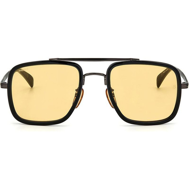 DB 7002/S - Dark Ruthenium/Yellow Tint Lenses