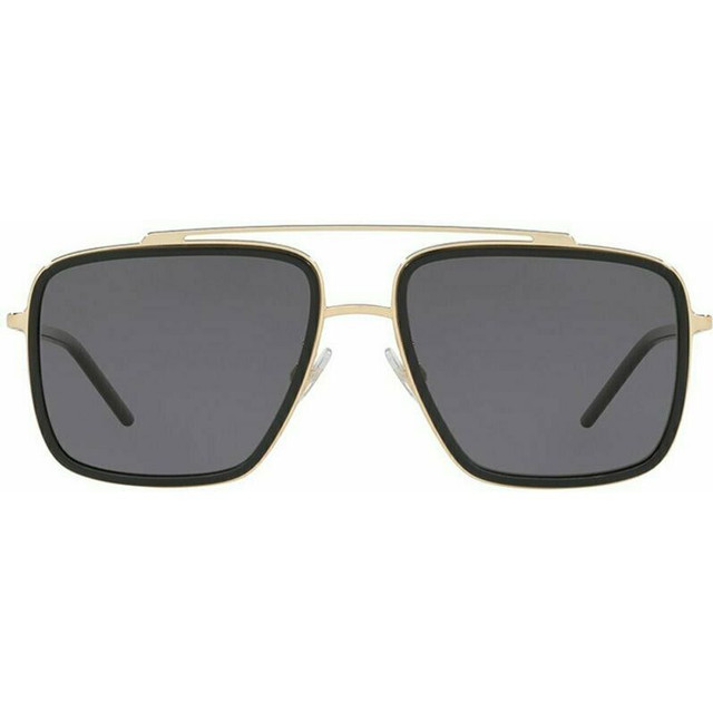 Dolce & Gabbana DG2220 - Black and Gold/Grey Polarised Lenses