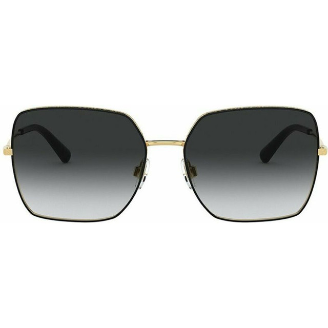 Dolce & Gabbana DG2242 - Black and Gold/Grey Gradient Lenses