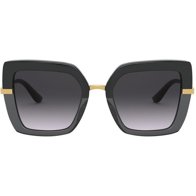 Dolce & Gabbana DG4373F - Black and Transparent Black/Grey Gradient Lenses