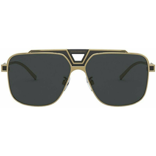 Dolce & Gabbana DG2256 - Gold and Matte Black/Grey Lenses